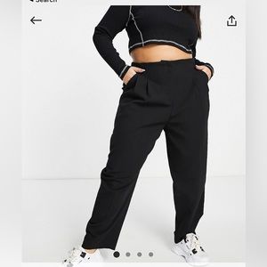ASOS Design Curve soft slouchy mom pants